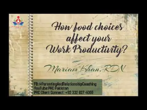 How Food Choices Affect Your Productivity